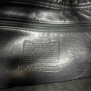 Coach Black Leather Men's Bag